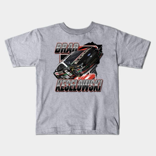 Brad Keselowski RFK Racing Kids T-Shirt by art.Hamdan